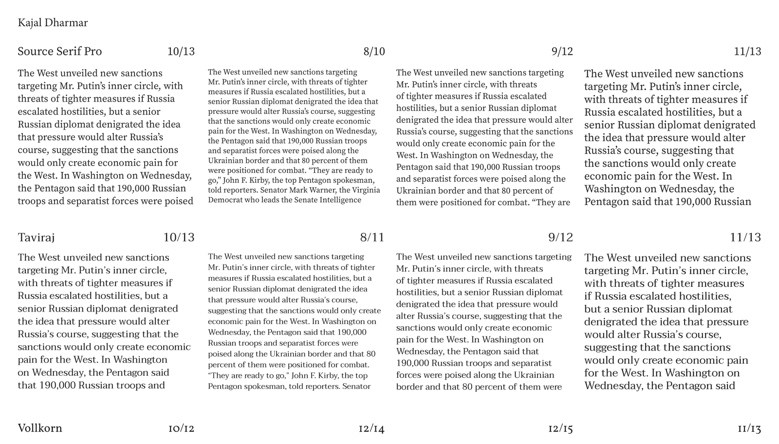 Font Tests 2/3