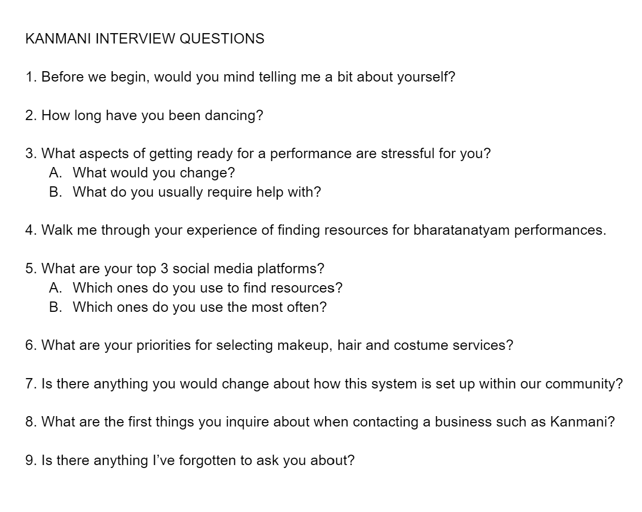 questions interview